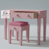 6 Handmade Bone Inlay Console Table: Geometric Boho Desk