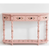 Handmade Blue Bone Inlay Console Table | Floral Hall Table, Indian Art