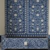 5 Handmade Blue Bone Inlay Armoire: Floral Wardrobe Cabinet