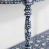 Handmade Blue Bone Inlay Console Table | Floral Hall Table, Indian Art