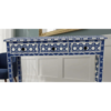 6 Handmade Bone Inlay Console Table: Geometric Boho Desk