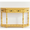Handmade Blue Bone Inlay Console Table | Floral Hall Table, Indian Art
